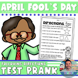 Back to School April Fool's Day Activity Following Directions Test Prank Primary
