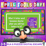 April Fool's Day Digital Escape Room-Idioms, Riddles, Homo