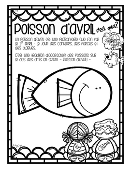 April Fool's Day - French - Poisson d'avril! by Peg Swift French Immersion