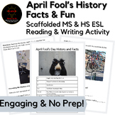 April Fool's Day History & Facts Grades 6-12 ESL Independe