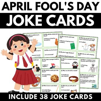 Preview of April Fool's Day Lunchbox Jokes Cards for Students, family or Friends