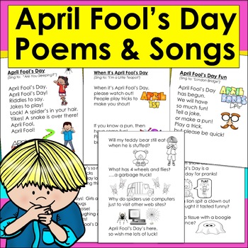 Preview of April Fool's Day Poems & Songs For Shared Reading or Fluency