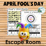 April Fool's Day Jokes Escape Room Crack the Code ELA and 