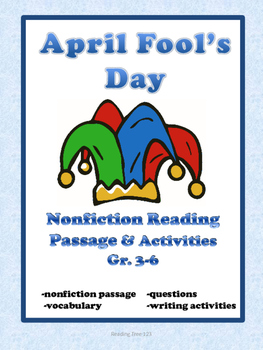 Preview of April Fool's Day Reading Comprehension Passage Gr. 3-6