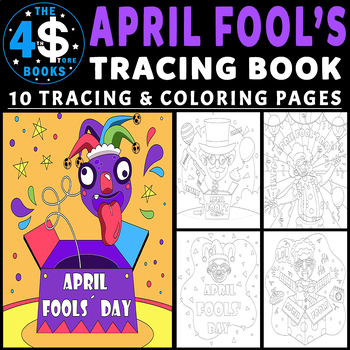 April Fool's Day Coloring Pages Set, April Fool's Day Coloring Sheets for  Kids