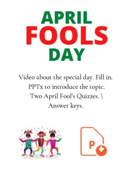 Preview of April Fool's Day. Video Lesson. ESL EFL Distance Learning