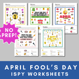 April Fool's Day iSpy Worksheets | Counting Worksheet