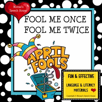 Preview of April Fools Early Reader Literacy Circle Language Activity
