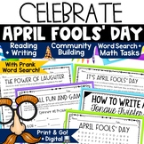 April Fools Day Activities Reading Comprehension Passages Word Search Math