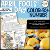 April Fools' Day Color by Code, Reading Comprehension Activity