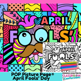 April Fools Day Coloring Page April Fools' Pop Art Colorin
