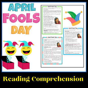 Preview of April Fools' Day Differentiated Reading Comprehension Passage and Questions