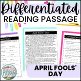 April Fools' Day Differentiated Reading Comprehension Pass