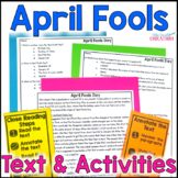 April Fools Day Informational Close Reading Comprehension 