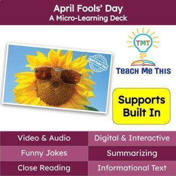 Preview of April Fools' Day Informational Text Reading Passage and Activities