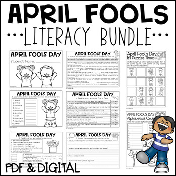 Preview of April Fools Day Literacy Bundle | Digital