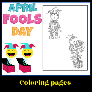 Preview of April Fools' Day Mindfulness Coloring Pages Printable Kindergarten
