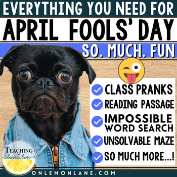 Preview of April Fools Day Impossible Word Search Maze Class Prank Joke Activity Activities