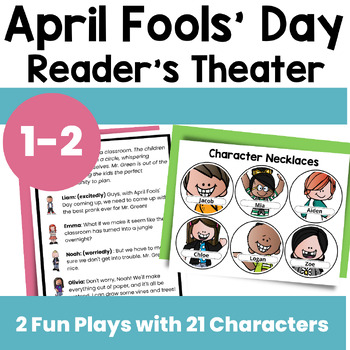 Preview of April Fools' Day Readers Theater Fluency Practice First & Second & Bookmarks