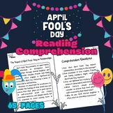 April Fools' Day Reading Comprehension Passages - April Fo