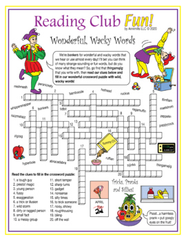 April Fools' Day With Fun Vocabulary Words Crossword Puzzle by Reading