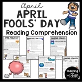 April Fools' Day Reading Comprehension Worksheet April Foo