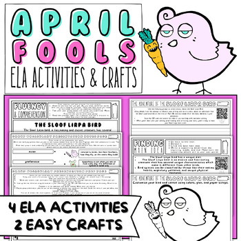 Preview of April Fools ELA Activities and Crafts