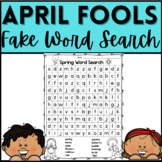 April Fools Fake Word Search -  No Words