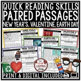 April Fools Valentines Earth Day Reading Comprehension Pai