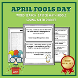 April Fools Word Search Puzzle | Easter Math Riddle | Spri