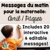 April French Morning Messages/Messages du matin: avril