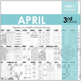 April Fun Book - NO PREP Literacy + Math Skillbuilders (3r