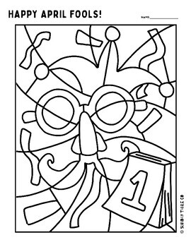 April Fool's Day Coloring Pages Set