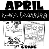 April Home Learning Packet 1st Grade | Distance Learning