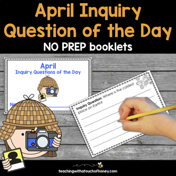 Preview of April Inquiry Question of the Day - No Prep Booklets