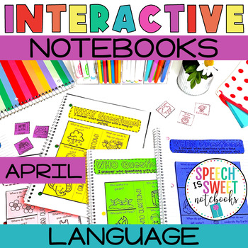 Preview of Spring Speech Therapy Activities | Interactive Language Notebook