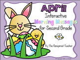 April Interactive Morning Messages for 2nd Grade