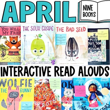 Preview of April Read Alouds Interactive Read Aloud Activities Earth Day Spring Crafts