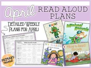 Preview of April Interactive Read Aloud Plans