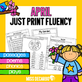 April Just Print Fluency Pack - Distance Learning