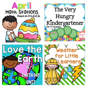Preview of April Kindergarten Bundle