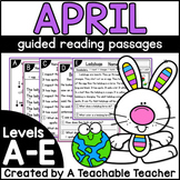 April Kindergarten Guided Reading Passages and Questions L
