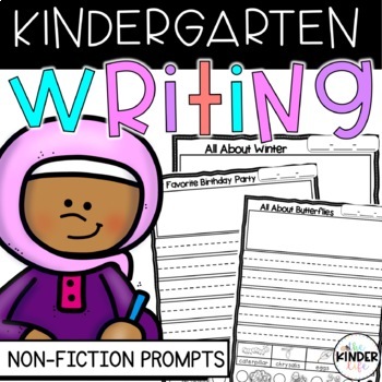 Preview of Kindergarten Non-Fiction Writing Journals | Expository & Persuasive Prompts