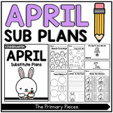 April Kindergarten Sub Plans Emergency Sub Plans for Kindergarten