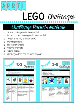 Preview of April LEGO Challenges