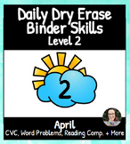 April LEVEL 2 - Dry Erase Binder - Special Education, Morn