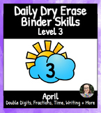 April LEVEL 3 - Dry Erase Binder - Special Education, Morn