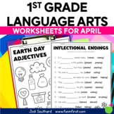 April Language Arts Worksheets for 1st Grade - Earth Day