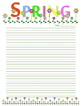 April Letterhead K-3rd Grade by Lin's Clips | TPT