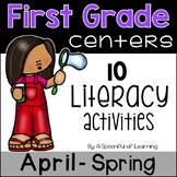 April Literacy Centers - First Grade
